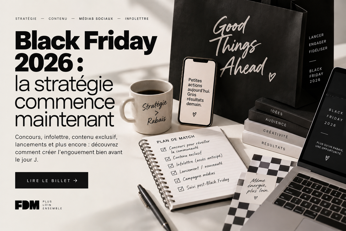 Préparation d’une stratégie marketing Black Friday 2026 par Agence FDM
